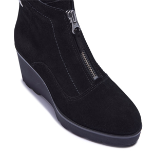 Carl Scarpa Kelania Black Suede Ankle Boots